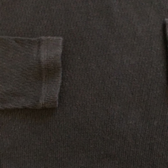 Free People Womens Long Sleeve Top Sz L Black Puff Sleeve Layer Basic Goth Easy - Picture 2 of 8